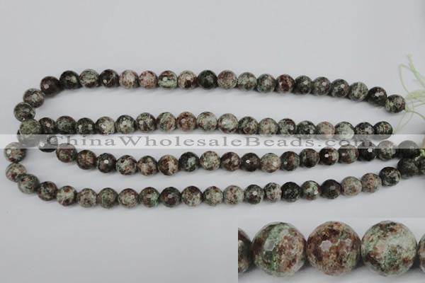 CGG02 15.5 inches 8mm faceted round ghost gemstone beads wholesale