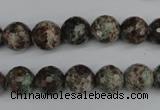 CGG03 15.5 inches 10mm faceted round ghost gemstone beads wholesale