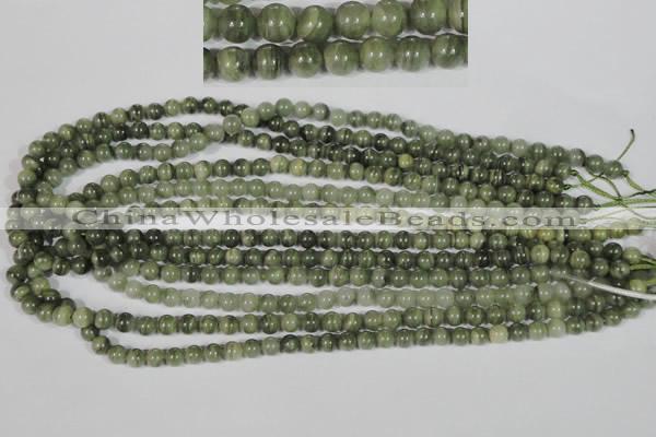 CGH02 15.5 inches 6mm round green hair stone beads wholesale