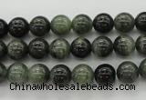 CGH03 15.5 inches 8mm round green hair stone beads wholesale