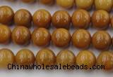 CGJ302 15.5 inches 8mm round goldstone jade beads wholesale