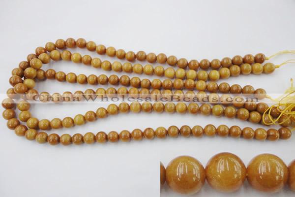 CGJ302 15.5 inches 8mm round goldstone jade beads wholesale