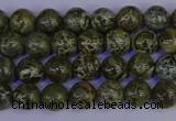 CGJ350 15.5 inches 4mm round green bee jasper beads wholesale