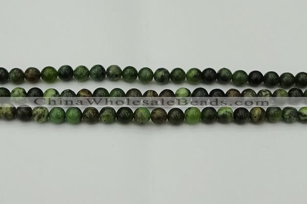 CGJ402 15.5 inches 8mm round green jade beads wholesale