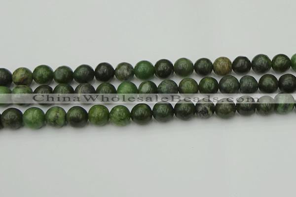 CGJ403 15.5 inches 10mm round green jade beads wholesale