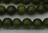 CGJ452 15.5 inches 8mm round green jasper beads wholesale