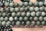 CGJ514 15.5 inches 12mm round green forst jasper beads wholesale