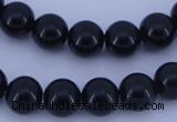 CGL284 10PCS 16 inches 8mm round dyed glass pearl beads wholesale