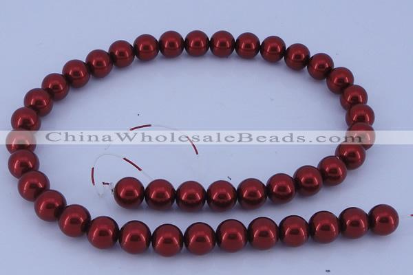 CGL331 2PCS 16 inches 25mm round dyed plastic pearl beads wholesale