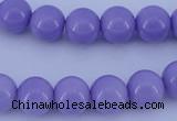 CGL800 10PCS 16 inches 4mm round heated glass pearl beads wholesale