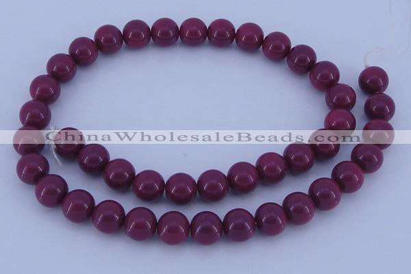 CGL881 5PCS 16 inches 10mm round heated glass pearl beads wholesale