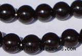 CGL896 10PCS 16 inches 4mm round heated glass pearl beads wholesale