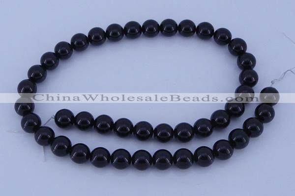 CGL902 10PCS 16 inches 4mm round heated glass pearl beads wholesale