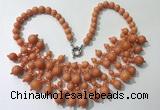 CGN558 19.5 inches stylish 4mm - 12mm candy jade beaded necklaces