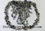 CGN828 20 inches stylish amethyst & prehnite statement necklaces
