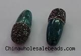 CGP1518 20*44mm agate gemstone pendants wholesale
