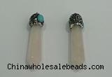 CGP179 10*55mm sticks rose quartz gemstone pendants wholesale
