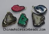 CGP3123 25*35mm - 40*50mm freeform druzy agate pendants