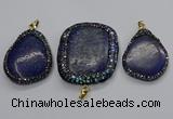 CGP3147 35*45mm - 45*60mm freeform lapis lazuli pendants