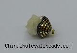 CGP3191 20*30mm - 25*40mm nuggets plated druzy quartz pendants