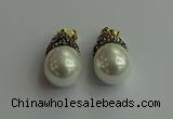 CGP320 15*25mm - 15*30mm teardrop pearl shell pendants wholesale