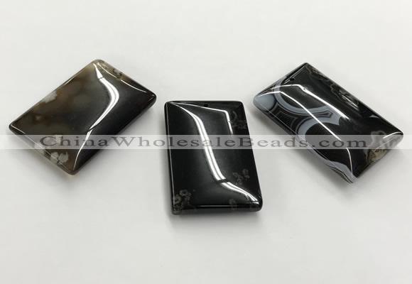 CGP3525 30*45mm rectangle sakura agate slab pendants