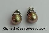 CGP461 15*25mm - 15*30mm teardrop pearl shell pendants wholesale