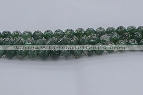 CGQ504 15.5 inches 12mm round imitation green phantom quartz beads