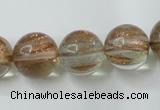 CGQ62 15.5 inches 16mm round gold sand quartz beads wholesale