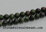 CGR01 16 inches 6mm round green rain forest stone beads wholesale