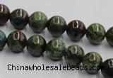 CGR03 16 inches 10mm round green rain forest stone beads wholesale