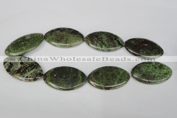 CGR30 15.5 inches 30*50mm marquise green rain forest stone beads