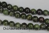 CGR42 15.5 inches 4mm round green rain forest stone beads wholesale