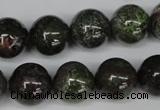 CGR43 15.5 inches 14mm round green rain forest stone beads wholesale