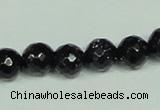 CGS107 15.5 inches 10mm faceted round blue goldstone beads wholesale