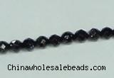 CGS138 15.5 inches 4mm faceted round blue goldstone beads wholesale