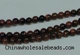 CGS200 15.5 inches 4mm round blue & brown goldstone beads wholesale