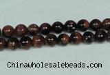 CGS201 15.5 inches 6mm round blue & brown goldstone beads wholesale