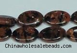 CGS211 15.5 inches 13*18mm oval blue & brown goldstone beads wholesale