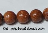 CGS53 15.5 inches 14mm round goldstone beads wholesale