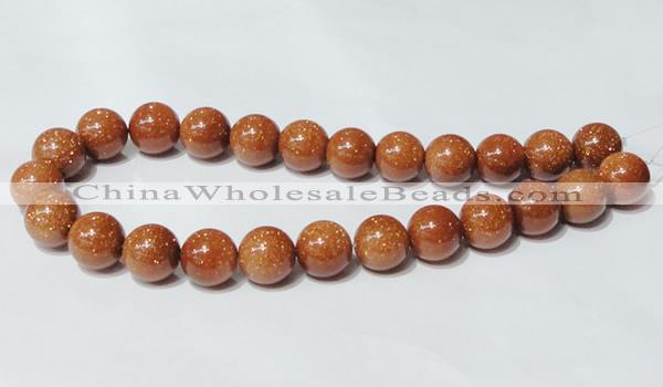 CGS54 15.5 inches 16mm round goldstone beads wholesale