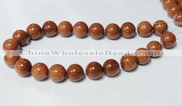 CGS55 15.5 inches 18mm round goldstone beads wholesale