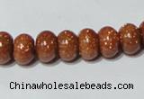 CGS64 15.5 inches 6*10mm rondelle goldstone beads wholesale