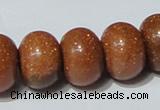 CGS66 15.5 inches 13*18mm rondelle goldstone beads wholesale