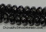 CHE103 15.5 inches 4*6mm faceted rondelle hematite beads wholesale