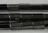 CHE126 15.5 inches 5*8mm faceted tube hematite beads wholesale