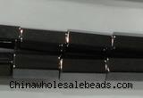 CHE127 15.5 inches 6*12mm faceted tube hematite beads wholesale