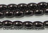 CHE137 15.5 inches 4*6mm rice hematite beads wholesale