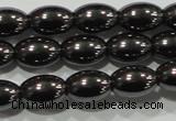 CHE138 15.5 inches 5*8mm rice hematite beads wholesale