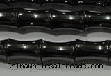 CHE204 15.5 inches 8*12mm bamboo hematite beads wholesale